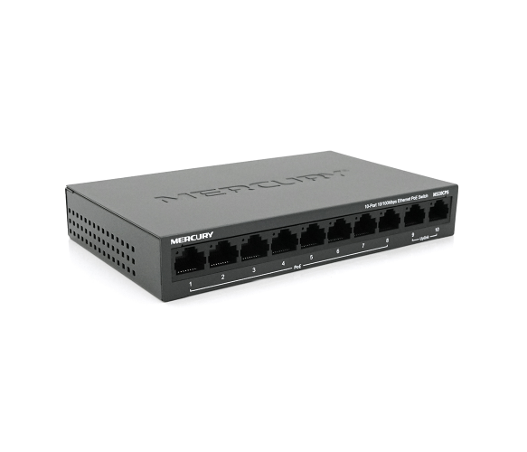 Коммутатор POE Mercury MS10CPS с 8 портами Коммутатор POE Mercury MS10CPS с 8 портами