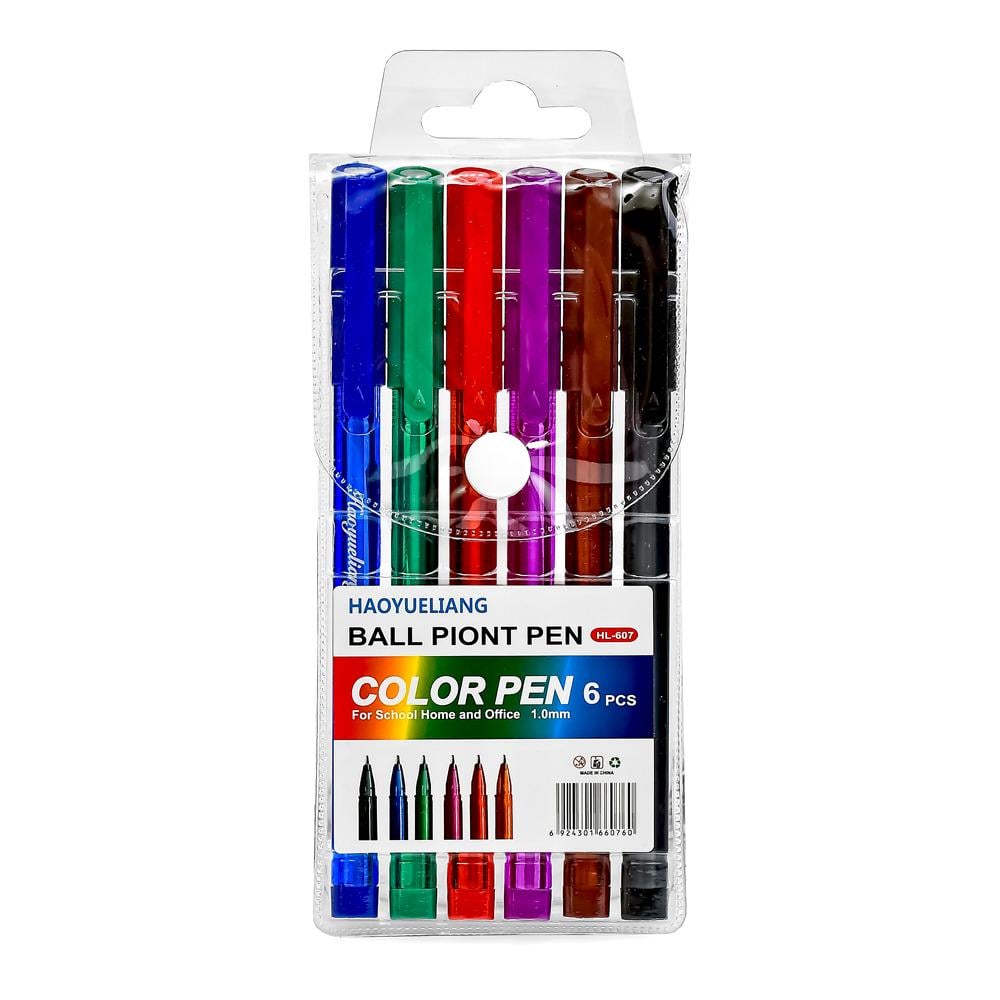 Ручки шариковые WW00006 6 цв