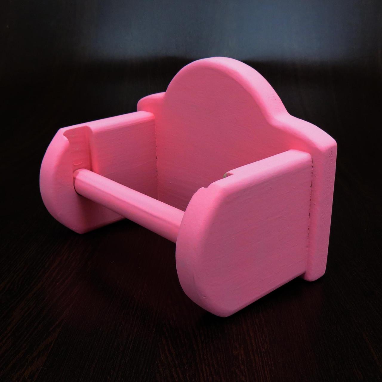 Держатель для туалетной бумаги из дерева Вольфрам Барби (ДТБ-000950) - фото 3