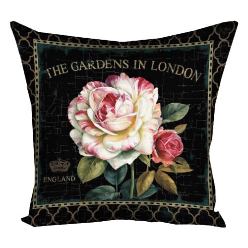Подушка с принтом The gardens in London 30x30 см (3P_8M042)