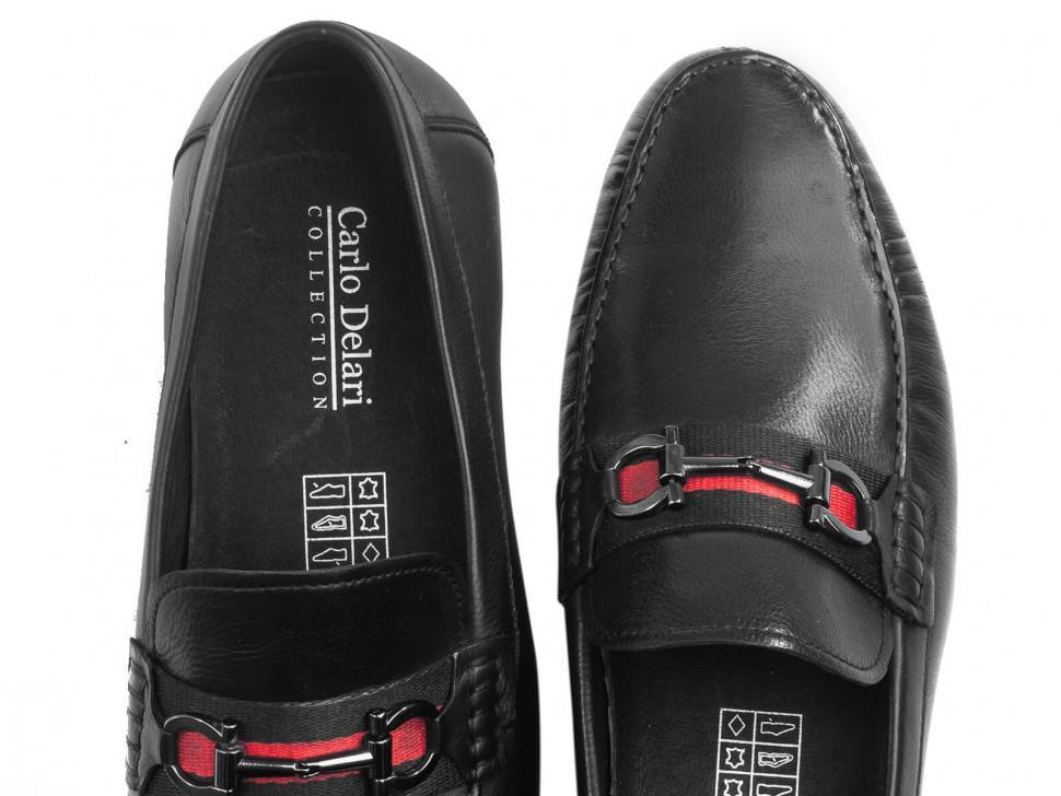 Мокасины Carlo Delari 7253002 р. 42 Черный (23406) - фото 4 Мокасины Carlo Delari 7253002 р. 42 Черный (23406) - фото 4