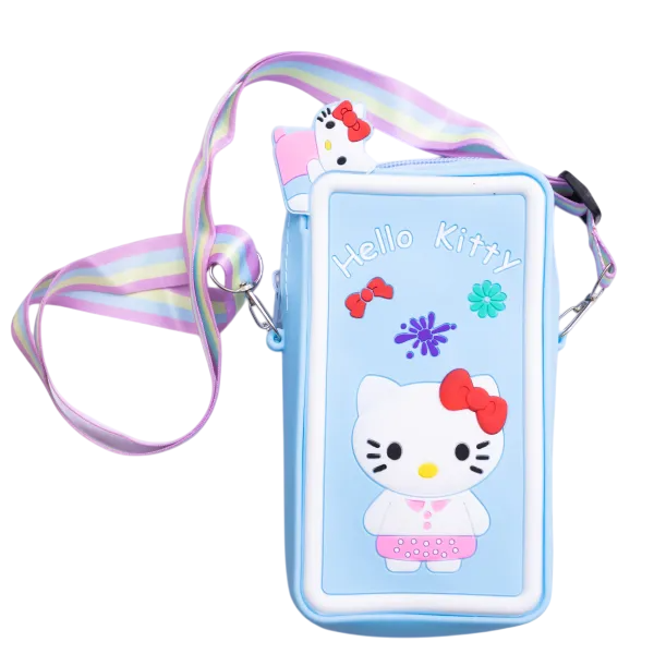 Сумочка-футляр для телефона Hello Kitty силиконовая на молнии 17х9х2 см Голубой (HP-55-21BL) Сумочка-футляр для телефона Hello Kitty силиконовая на молнии 17х9х2 см Голубой (HP-55-21BL)