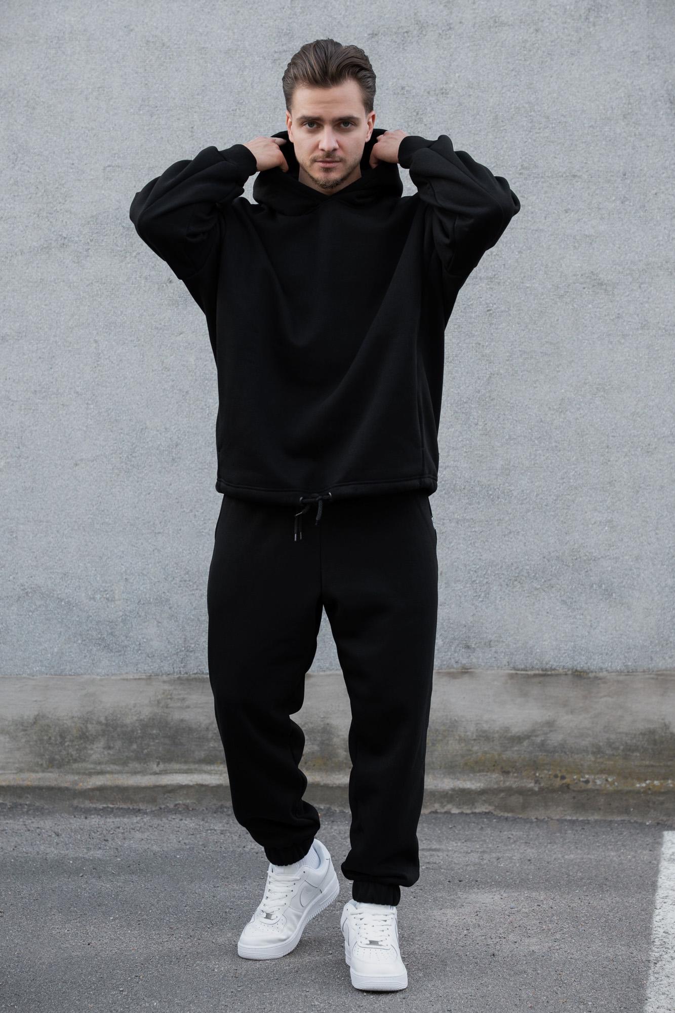 Прогулочный костюм на флисе Without Brand Miror XL Black (XL8055986) - фото 3 Прогулочный костюм на флисе Without Brand Miror XL Black (XL8055986) - фото 3