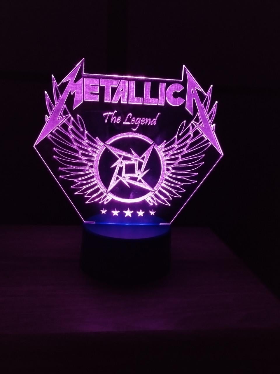 3D-ночник Metallica несколько подсветок/на bluetooth (2085658294) 3D-ночник Metallica несколько подсветок/на bluetooth (2085658294)
