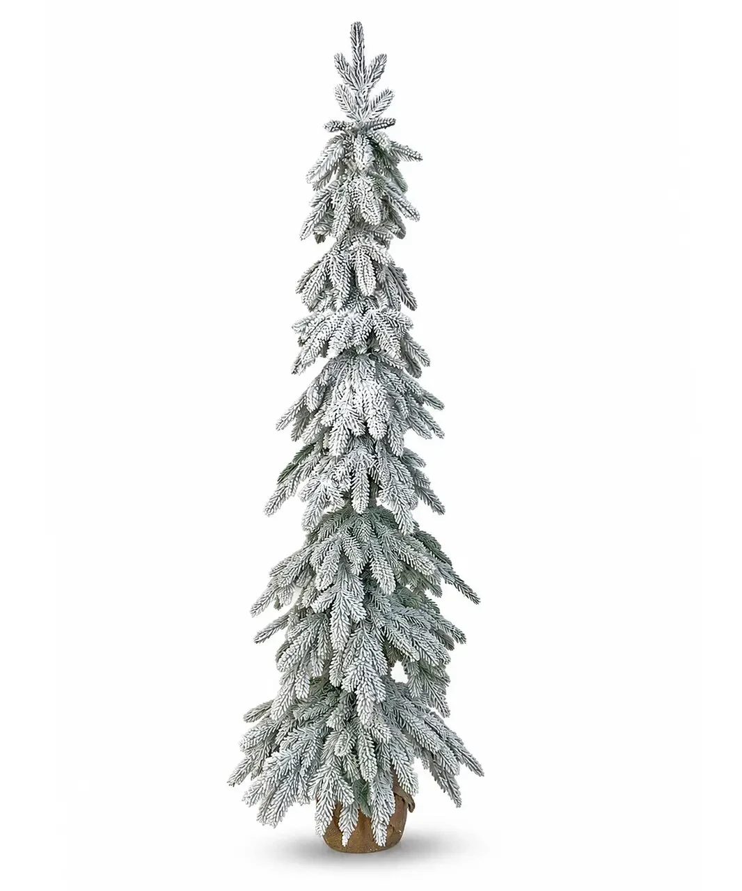 Елка литая SGH Forest Elf Snow в мешковине 160 см Заснеженная (3185458237)