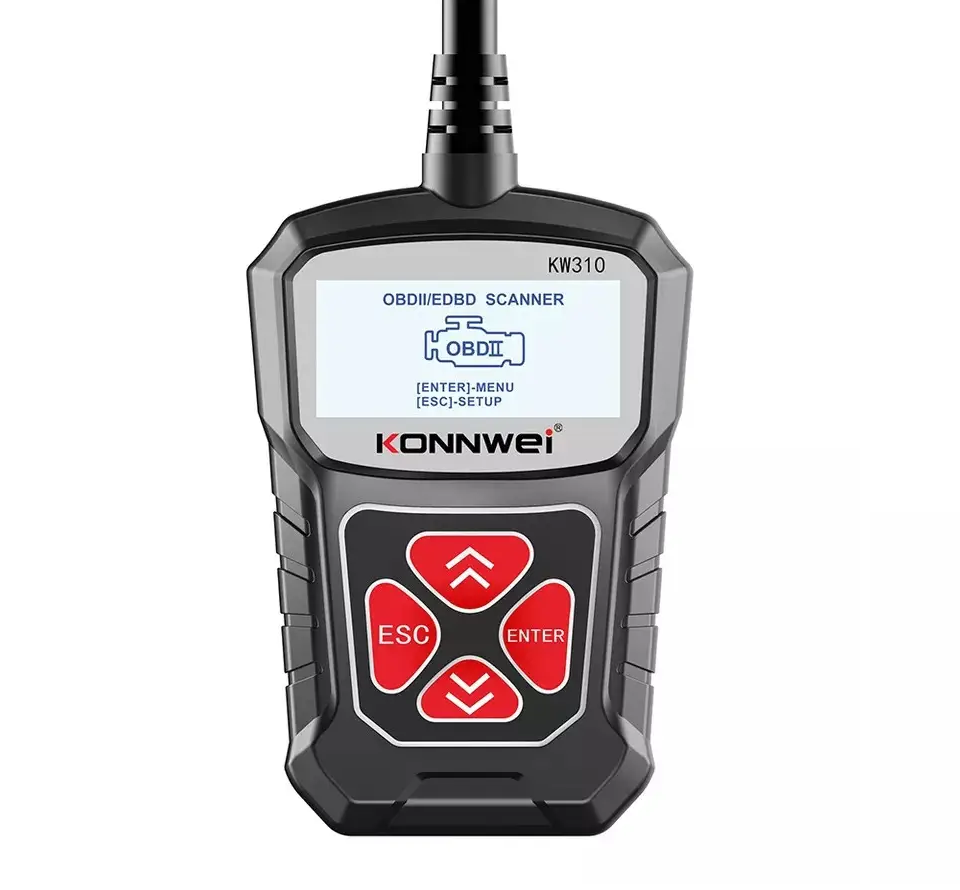 Автосканер диагностический Konnwei KW310 Can Obdii + Eobd Code Reader (22223322)