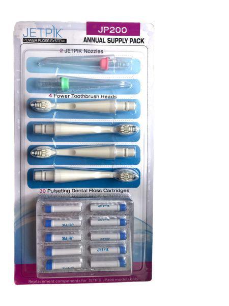 Флосс-картриджи та насадки для Jetpik JP200/210/250 Solo річний запас (7123)