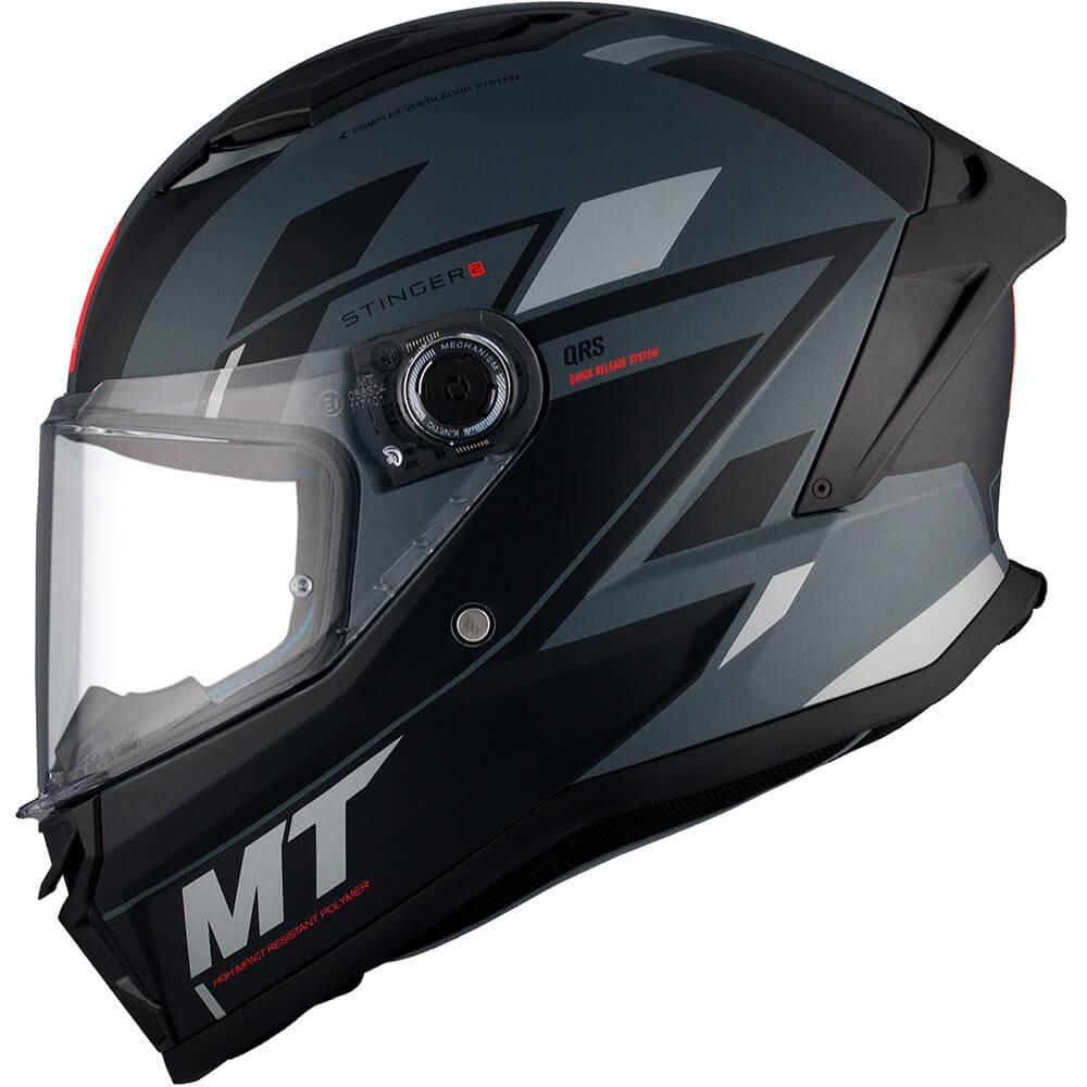 Мотошлем MT HELMETS Stinger 2 Zivze C2 S Matt Grey (29258)