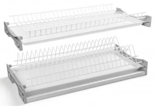 Сушка GTV BASIC двухуровневая для шкафчика 700 мм плита 16-18 мм 2х поддон Белый (OC-B3700-10)