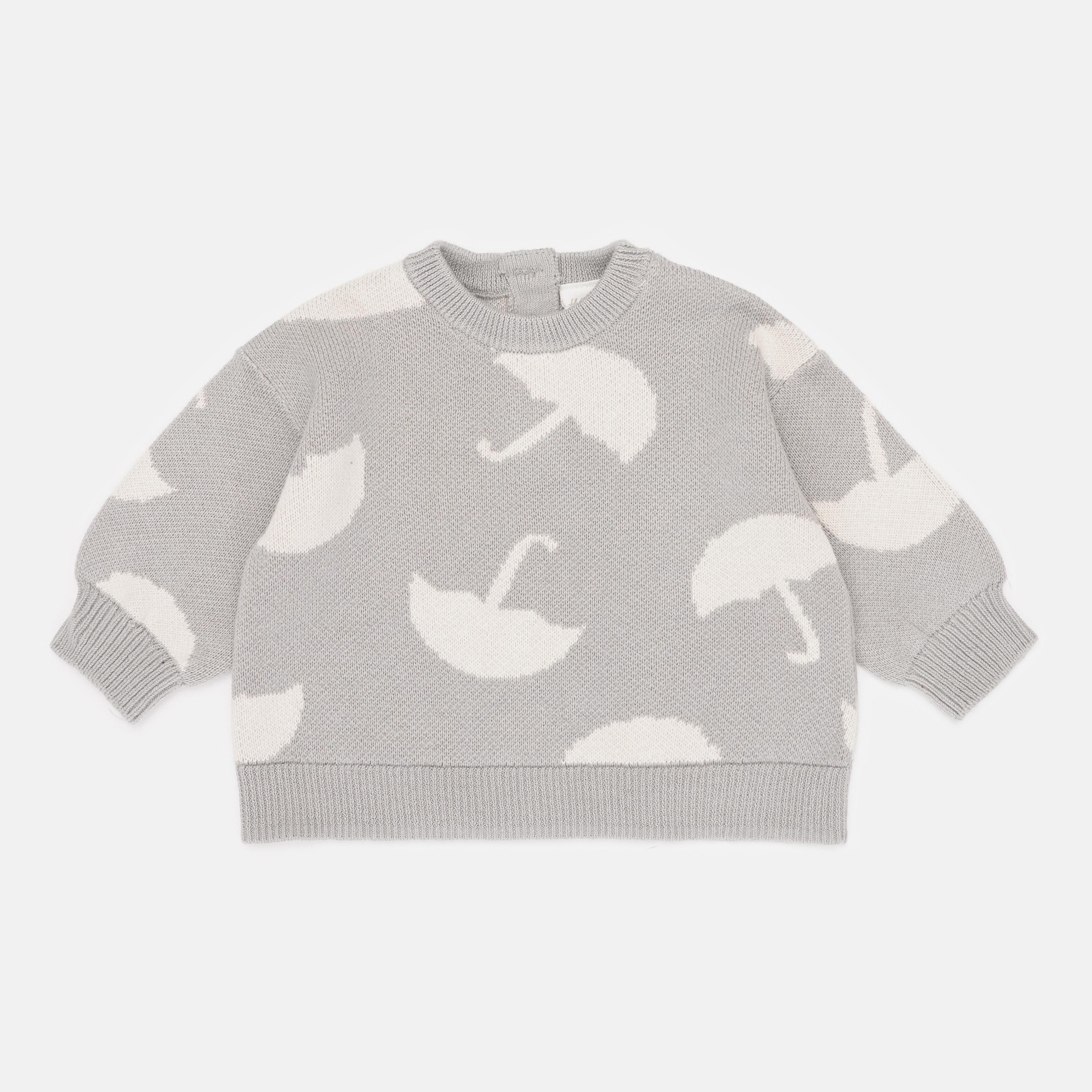 Джемпер H&M Принт р. 56 см Сірий (A11121125595)