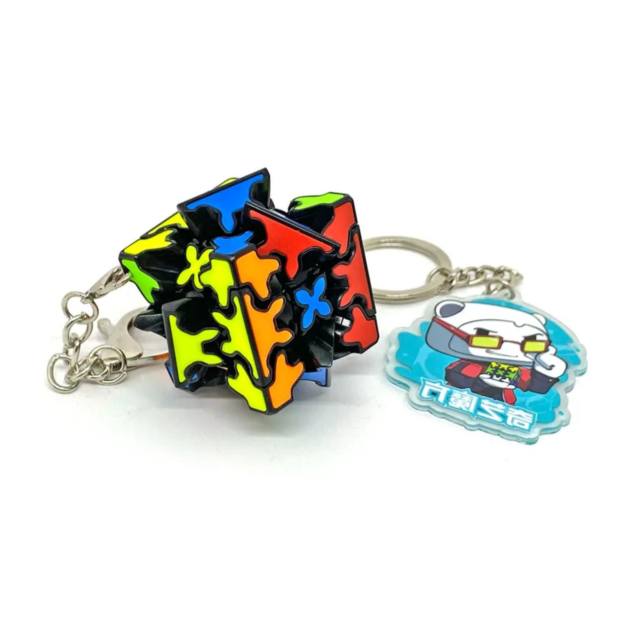 Головоломка брелок QiYi Gear cube 3x3 keyring (137312) - фото 3