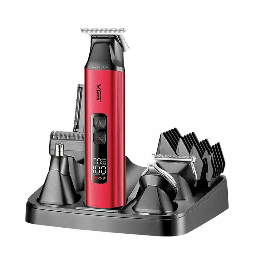 Набор для стрижки VGR 6 в 1 V-117 Red