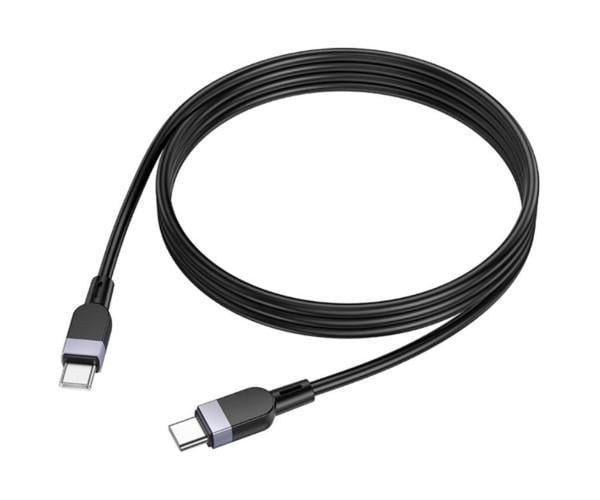 Кабель Hoco X109 Silicone Type-C to Type-C 60W 2 м Black