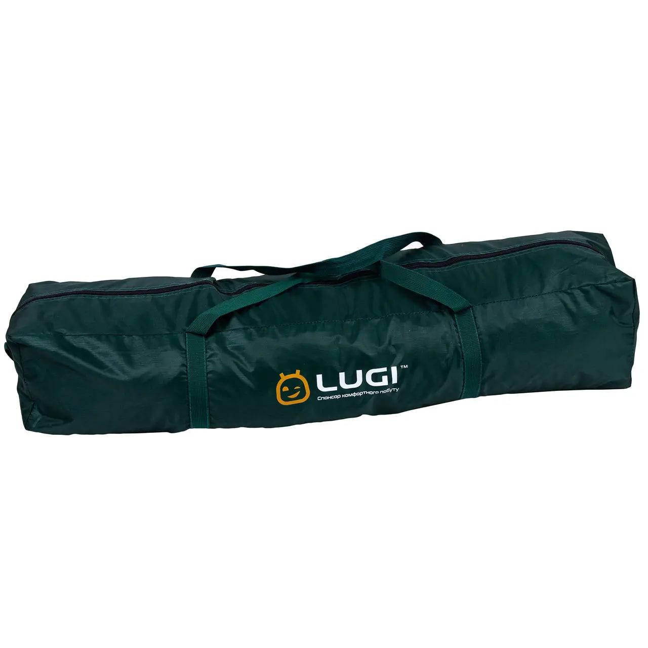 Палатка кемпинговая 3-местная с тентом 235x235x155 см Зеленый (4672) - фото 20