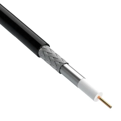 Кабель коаксиальный Одескабель F660 BV Cu b бухта 100 м Black