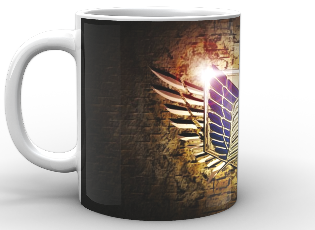 Чашка Gee! Attack on Titan герб Белый AT.02.006