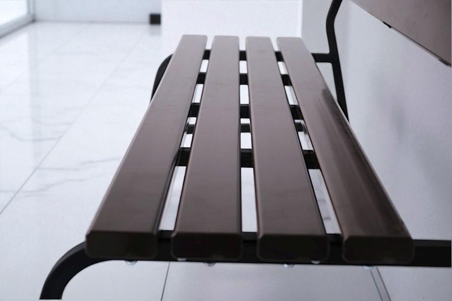 Лавка пластикова ТОБІ ШО для дачі/саду та парку 1504х822х707 мм Коричнево-чорний - фото 6 Лавка пластикова ТОБІ ШО для дачі/саду та парку 1504х822х707 мм Коричнево-чорний - фото 6