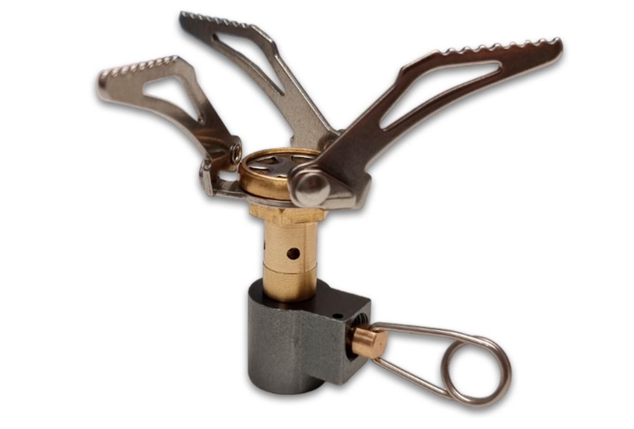 Газовий пальник туристичний MINI+ №1 з нержавіючої сталі під різьбовий балон (21818471)