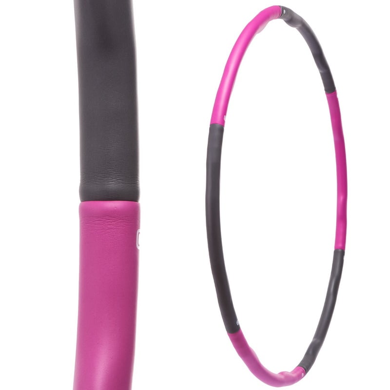Обруч складний Hula Hoop EVA d- Рожево-сірий (K6101)