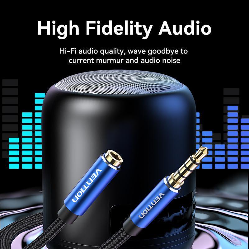 Кабель Vention 3.5 мм minijack-3.5 мм minijack стерео AUX 4-пиновый TRRS 3 м Черный (BHCLI) - фото 3 Кабель Vention 3.5 мм minijack-3.5 мм minijack стерео AUX 4-пиновый TRRS 3 м Черный (BHCLI) - фото 3