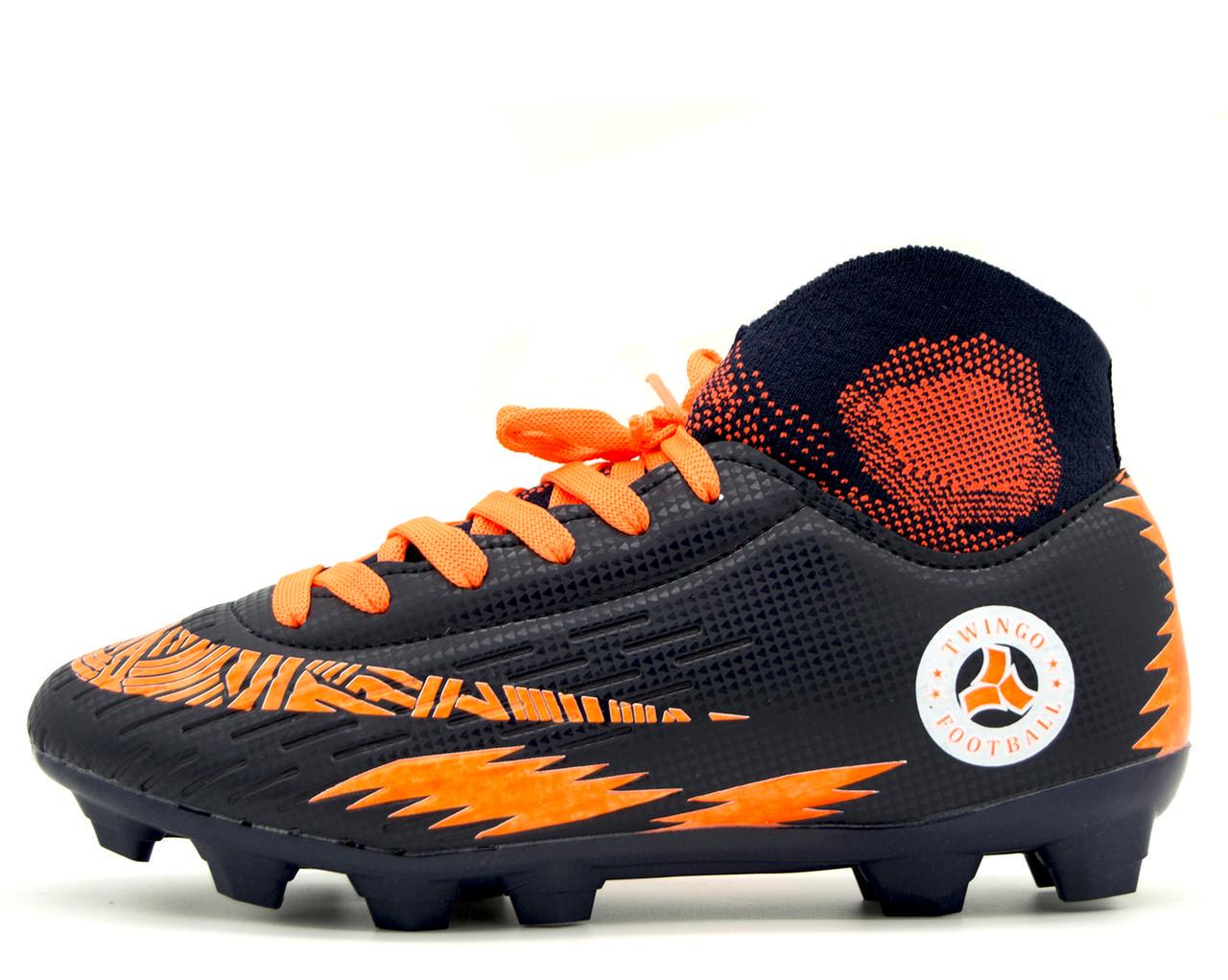 Бутсы для детей TWINGO KRA0708 р. 31 Темно-синий с оранжевым (1918797465)