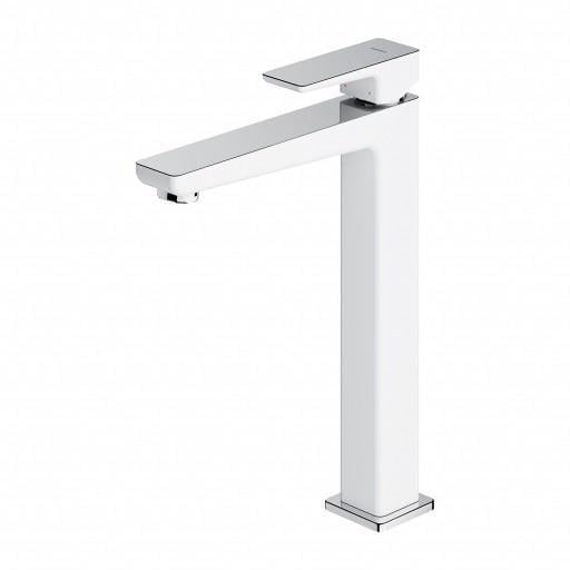 Смеситель для раковины Omnires Parma Chrome/White (PM7412CRB)