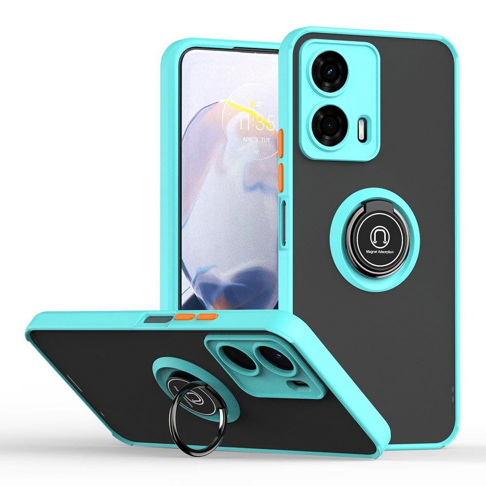 Защитный чехол MatteLuxe Motorola G24 (с кольцом) Light Blue (38251-0B)