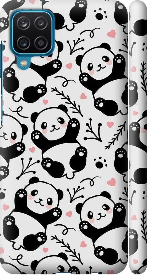 Чехол на Samsung Galaxy A12 A125F Панды (4318m-2201-42517)