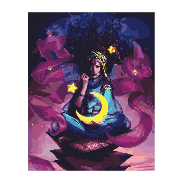 Набір для розпису за номерами Strateg Космічна загадка 40х50 см (VA-2853-mt) Набір для розпису за номерами Strateg Космічна загадка 40х50 см (VA-2853-mt)