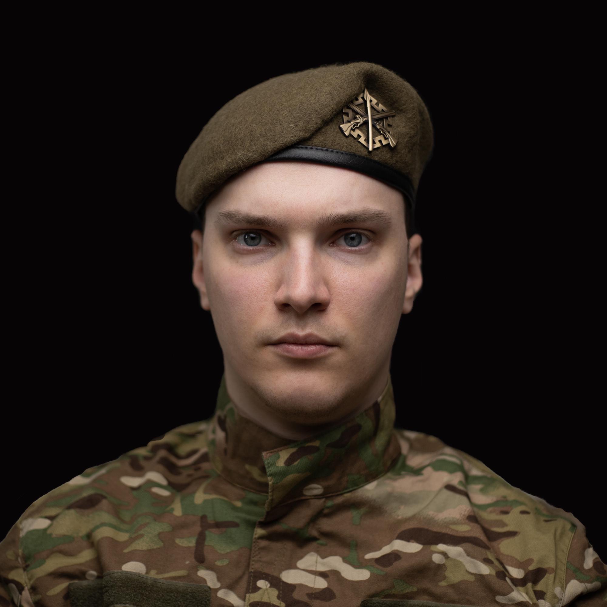 Берет Силы территориальной обороны ВСУ L/57-58 см Степ (29052896) - фото 2 Берет Силы территориальной обороны ВСУ L/57-58 см Степ (29052896) - фото 2