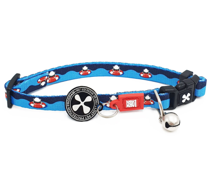 Ошейник для кошек Max & Molly Smart ID Cat Collar Frenzy the Shark One Size (2670646579)