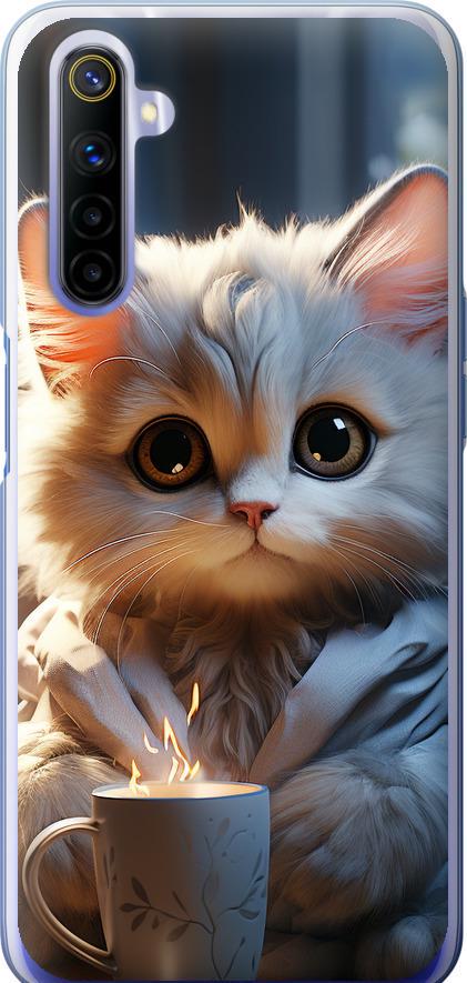 Чехол на Realme 6 White cat (5646u-1913-42517)