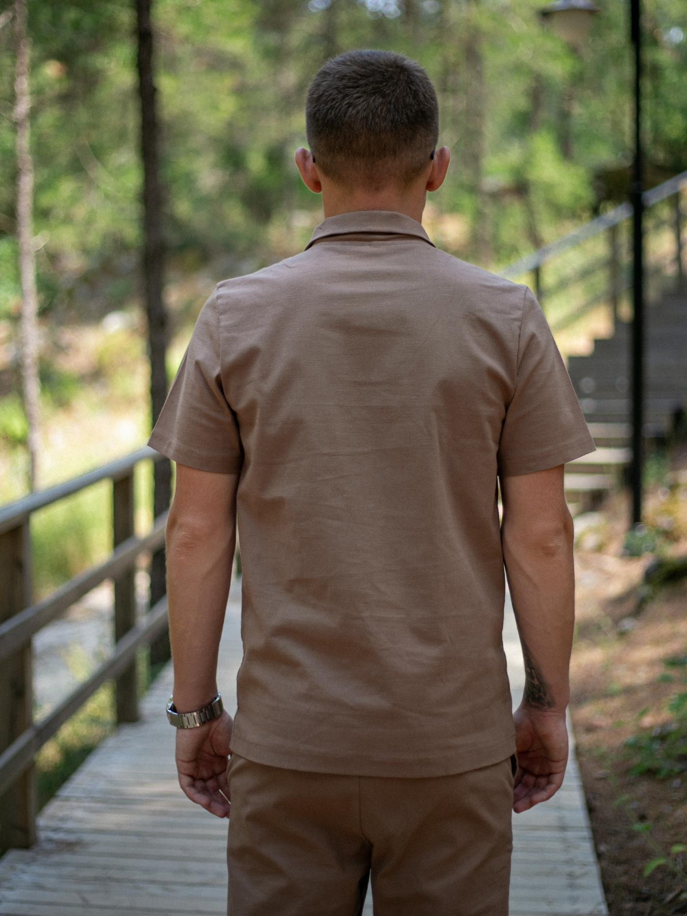 Костюм мужской Flax Intruder льняной S Коричневый (1624351714/4/1) - фото 8 Костюм мужской Flax Intruder льняной S Коричневый (1624351714/4/1) - фото 8