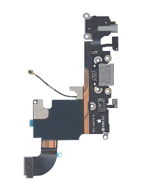 Шлейф разъема питания с аудиоразъемом для Apple iPhone 6S Черный