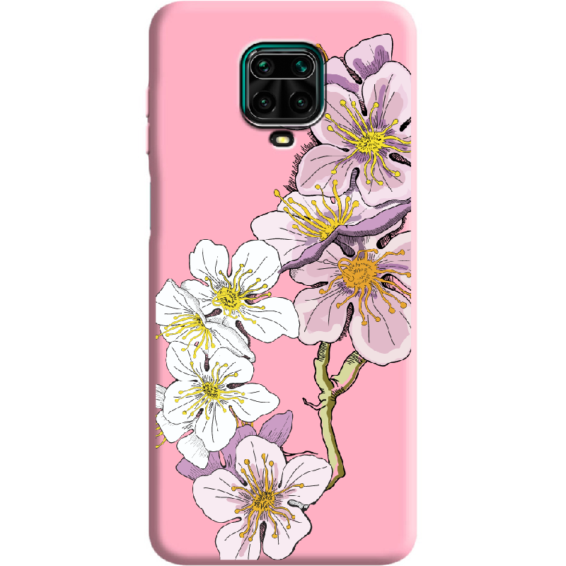 Чохол Boxface Xiaomi Redmi Note 9S Cherry Blossom Рожевий силікон (39475-cc4-39916)