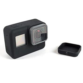 Чехол футляр на объектив для экшн камер GoPro Hero 5/6/7 силиконовый с крышкой (480459828)