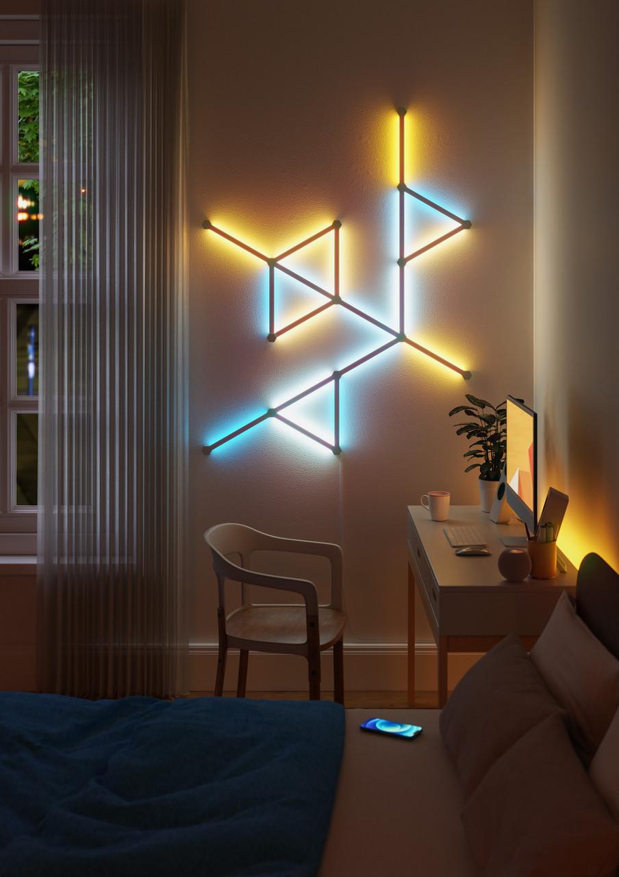 Розумна система освітлення Nanoleaf Lines Smarter Kit Apple HomeKit 9 шт. (1552184250) - фото 7