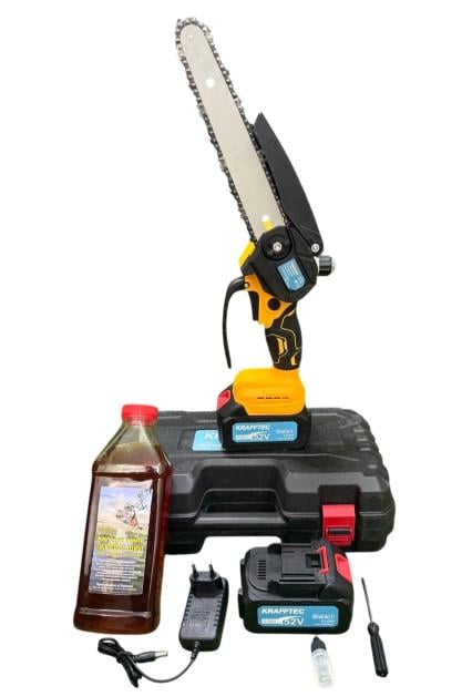 Пила ланцюгова Krafftec PRO DCM195HN 48 V 6.0 Ah в кейсі (4576)