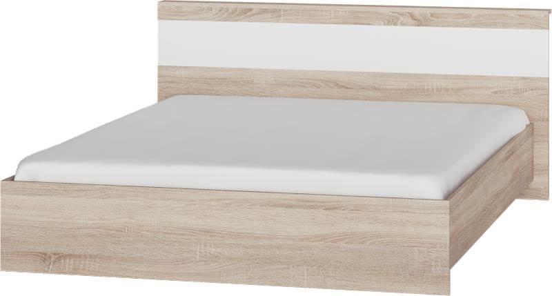 Кровать Эверест Соната 160х200 см Сонома с белым (psg_UK-6415014)