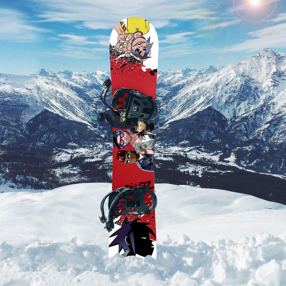 Наклейка на сноуборд Gorillaz (арт. bord_1359)