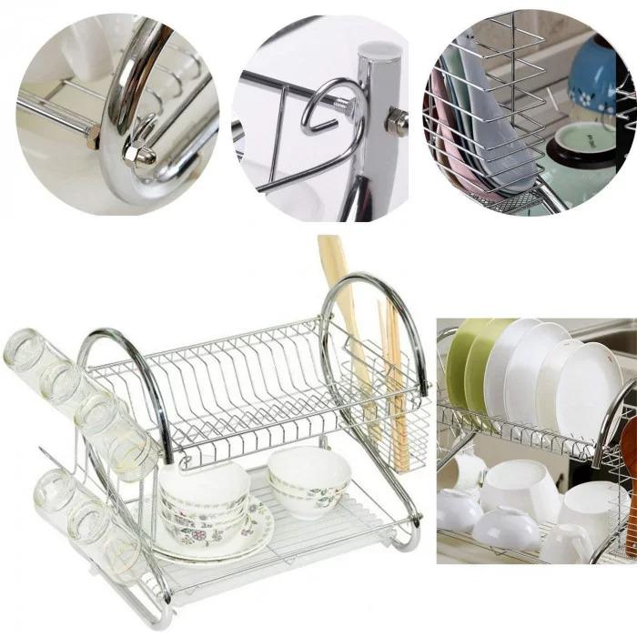 Сушарка для посуду Kitchen Storage Rack 40 см (ULT-3175509) - фото 10