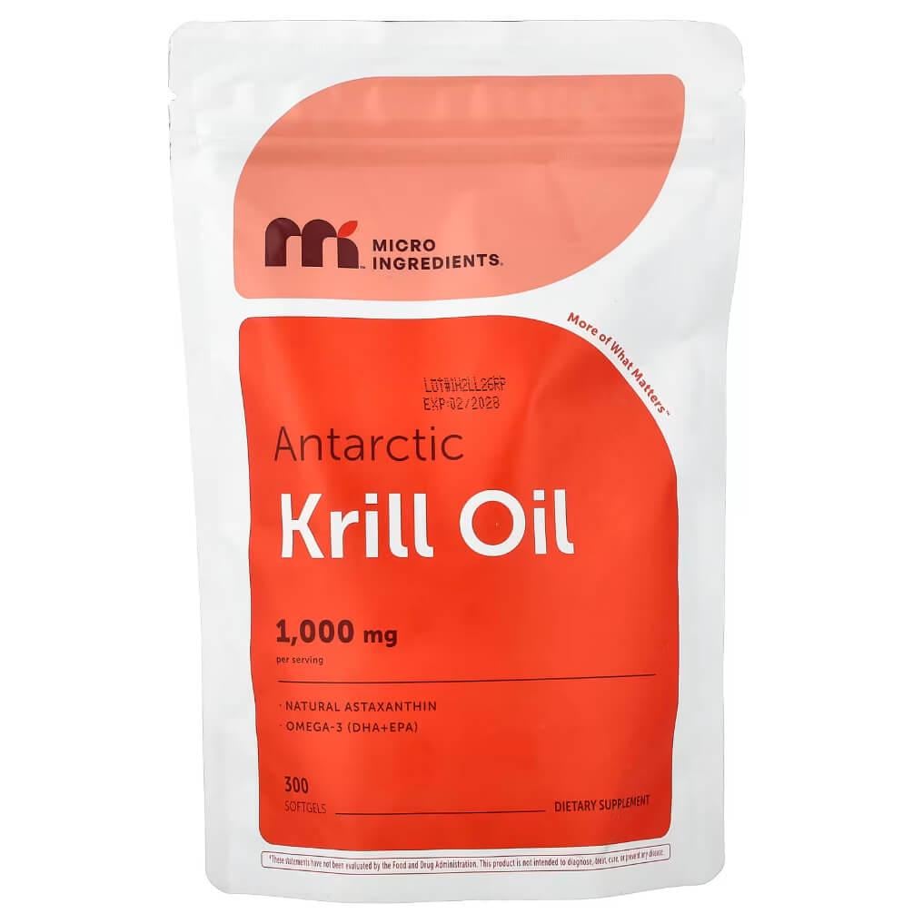 Масло криля Micro Ingredients Antarctic Krill Oil 300 Softgels (MII-02306)