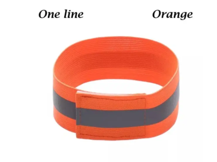 Светоотражающий браслет 4x35 см Оранжевый (31050/9) - фото 2 Светоотражающий браслет 4x35 см Оранжевый (31050/9) - фото 2