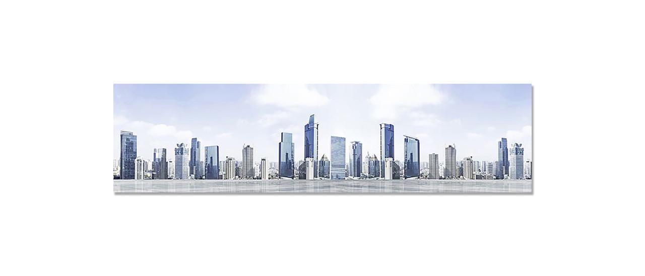 Наклейка виниловая на кухню Zatarga Небоскребы 650х2500 мм (1294193400)