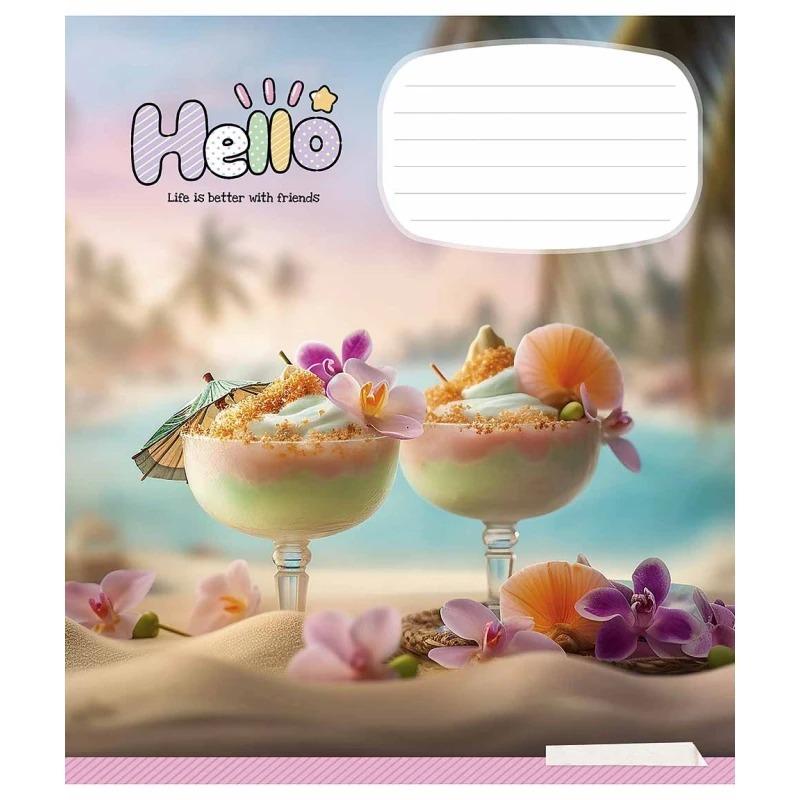 Школьная тетрадь в линейку Школярик 12 листов Разноцветный (NB-286-Z-523)