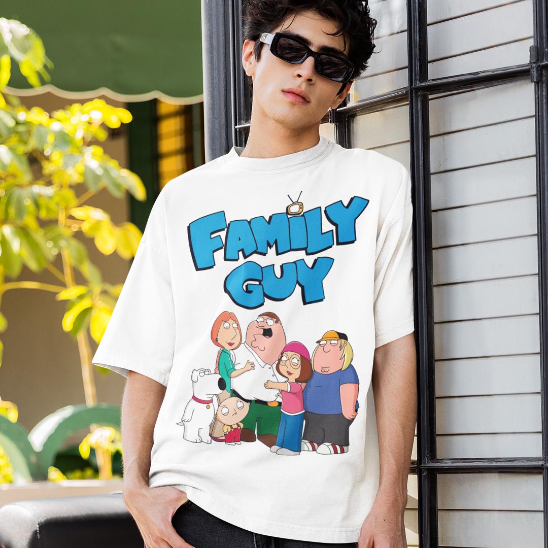 Футболка унисекс Family Guy All Characters 3XL Белый (00000008435)