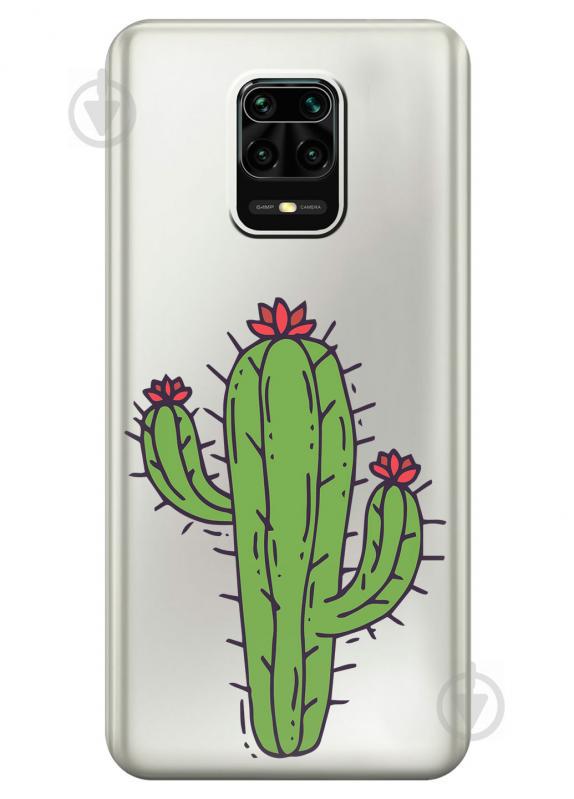 Силиконовый чехол iSwag для Xiaomi Redmi Note 9s Тропический кактус (KS2546) Силиконовый чехол iSwag для Xiaomi Redmi Note 9s Тропический кактус (KS2546)