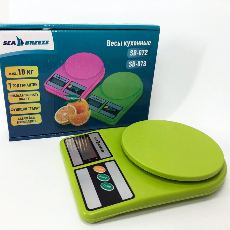 ᐉ Весы кухонные SeaBreeze SB-073 Green (tf4502) • Купить в Киеве ...