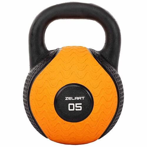 Гиря тренировочная цельная Zelart TA-4757-5 обрезиненная 5 кг Черный (31492830) Гиря тренировочная цельная Zelart TA-4757-5 обрезиненная 5 кг Черный (31492830)