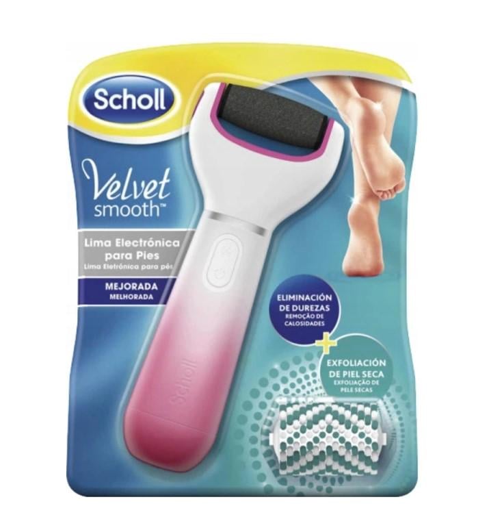 Пилка электрическая для ног Scholl Velvet Smooth с крупнозернистой роликовой насадкой и щеточкой 1 шт. (33972748)